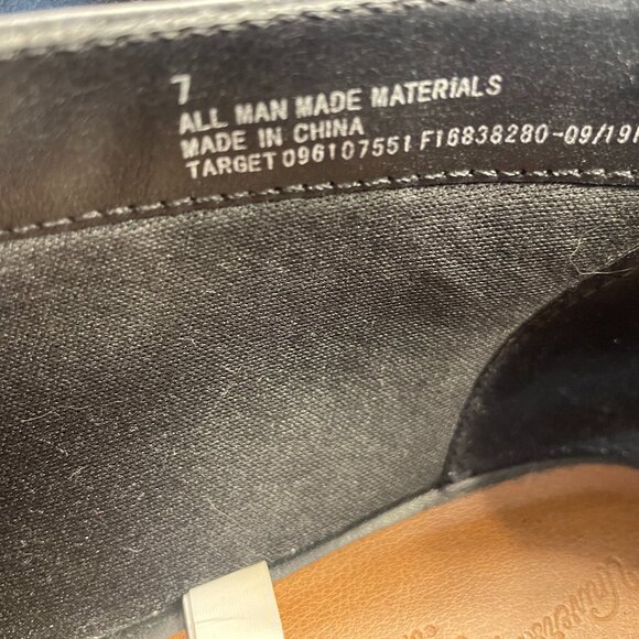 Universal Thread Open Side Black Booties Size 7 - Picture 7 of 8